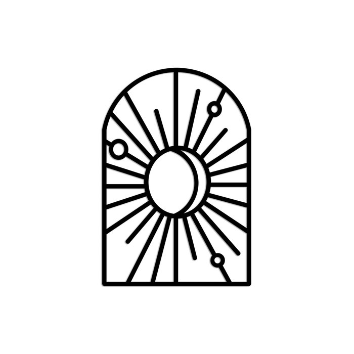 Wallity Window And Crescent - M Negro